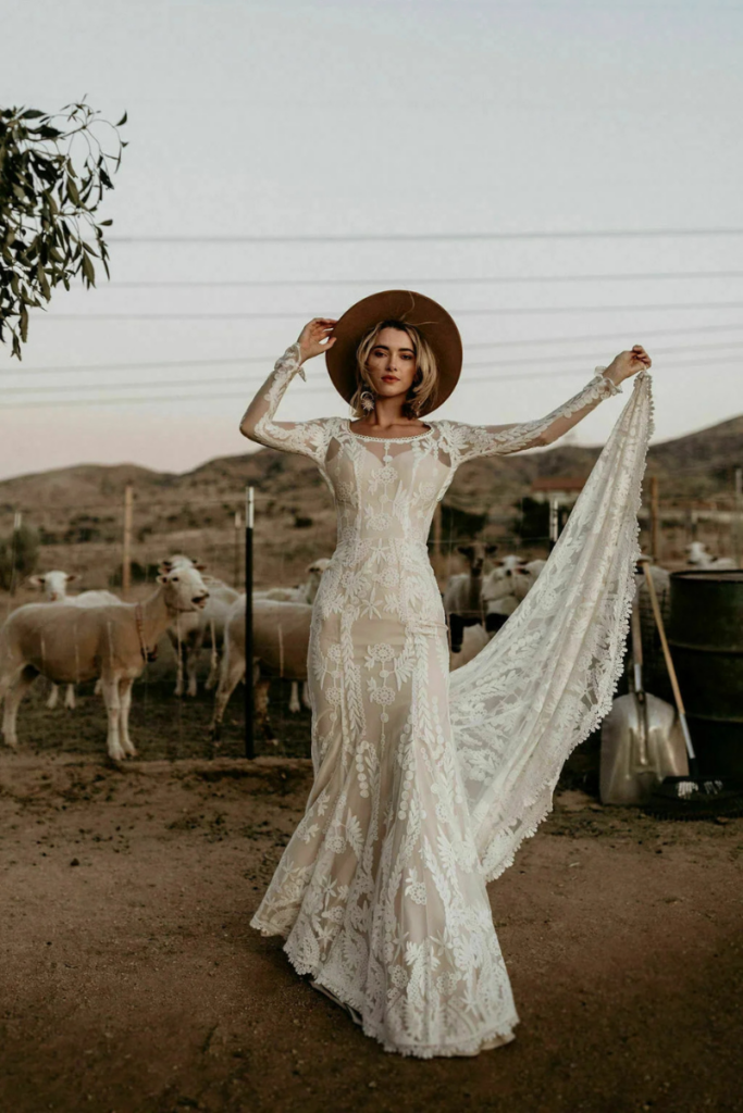 Willow Lace Wedding Dress by Dreamers & Lovers