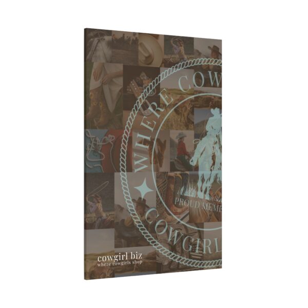 Where Cowgirls Shop – Canvas Wall Art - Image 3