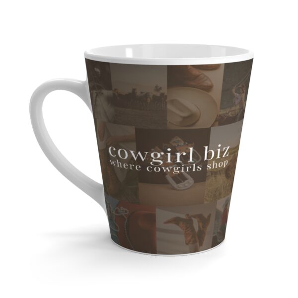 Where Cowgirls Shop Latte Mug - Image 2