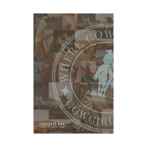 Where Cowgirls Shop – Canvas Wall Art - Image 2