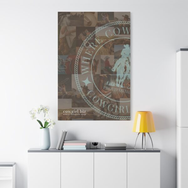 Where Cowgirls Shop – Canvas Wall Art - Image 4