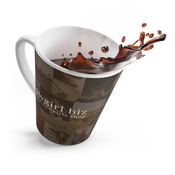 Where Cowgirls Shop Latte Mug - Image 3