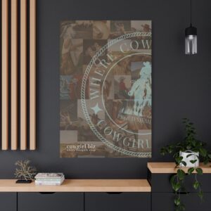 Where Cowgirls Shop – Canvas Wall Art