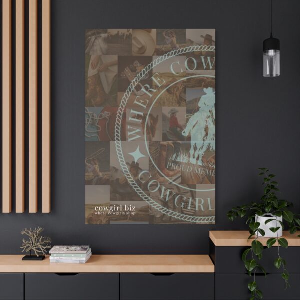 Where Cowgirls Shop – Canvas Wall Art