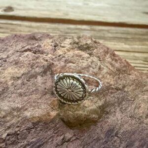 Cowgirl Silver Concho Ring