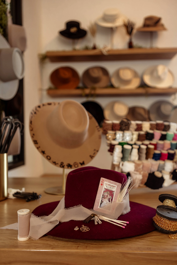 Custom Hat Bar Rocky Mountain Bride 2 594x890 1