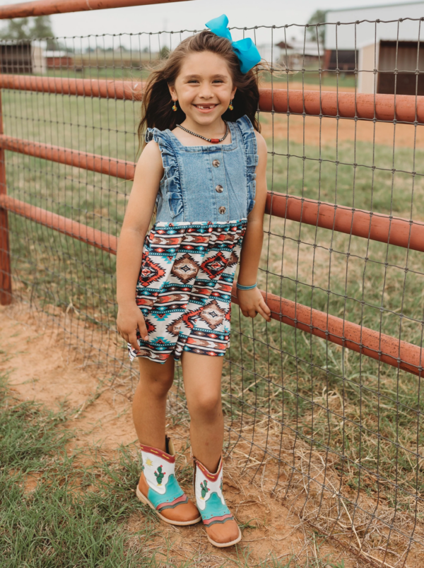 "Pecos" Neon Cactus Charm Boots | Western Kids Emp - Image 7