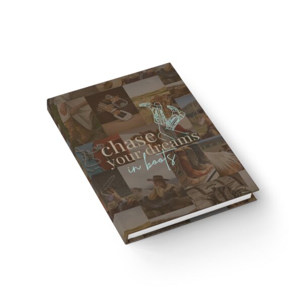 Chase Your Dreams in Boots – Hardcover Journal, Blank 🤠📔