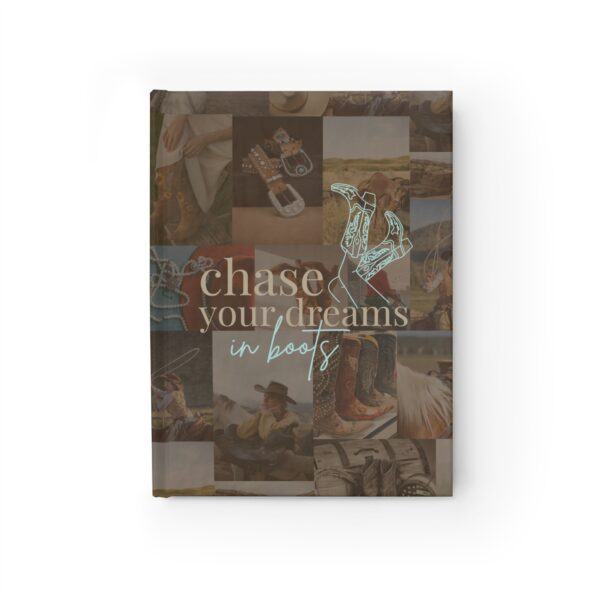 Chase Your Dreams in Boots – Hardcover Journal, Blank 🤠📔 - Image 2