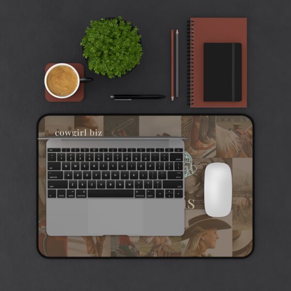 Chase Your Dreams in Boots Desk Mat - Image 4
