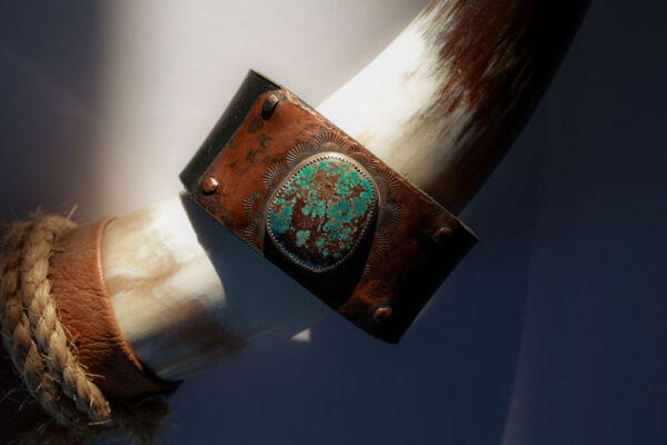 Turquoise Stone Cuff - Image 2