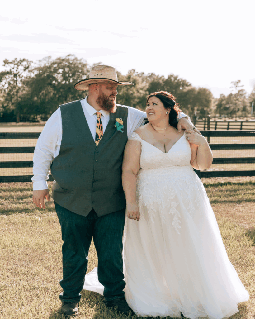 Natasha and her husband.