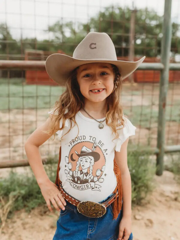 "Proud Cowgirl Spirit" Fringe Tee/Shirt